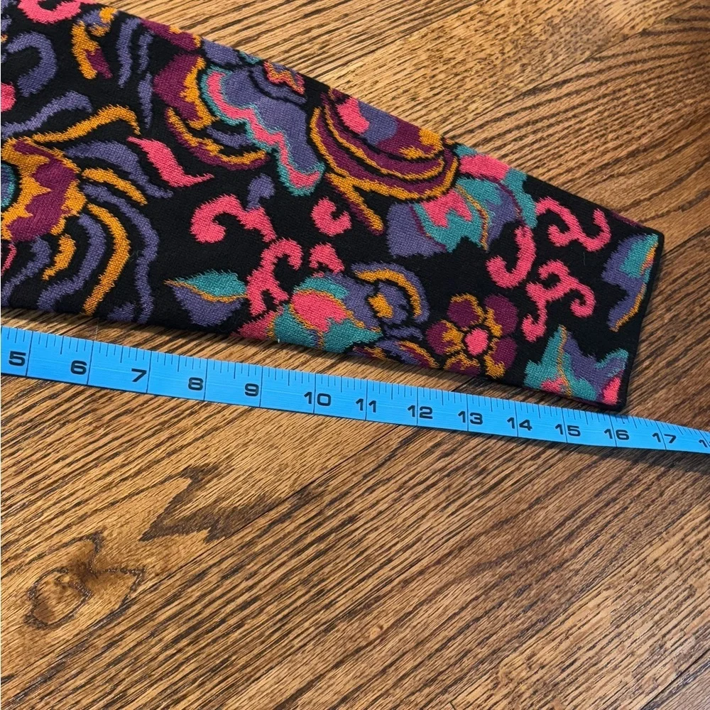 Peruvian Connection | Black Multicolor Paisley‎ Cardigan Sz XL - Picture 8 of 8